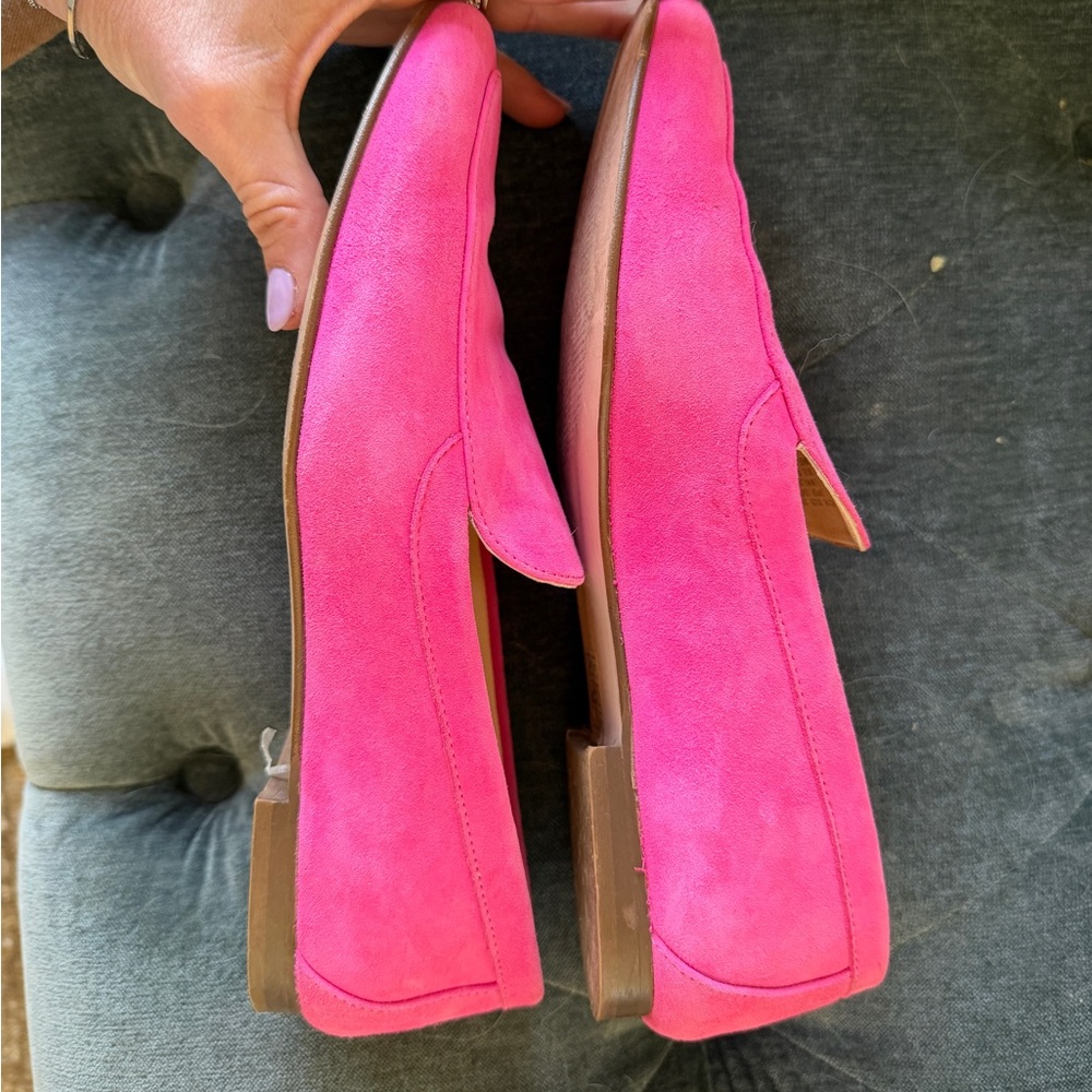 J Crew Pink Suede Loafers, size 8, excellent condition - Picture 2 of 7